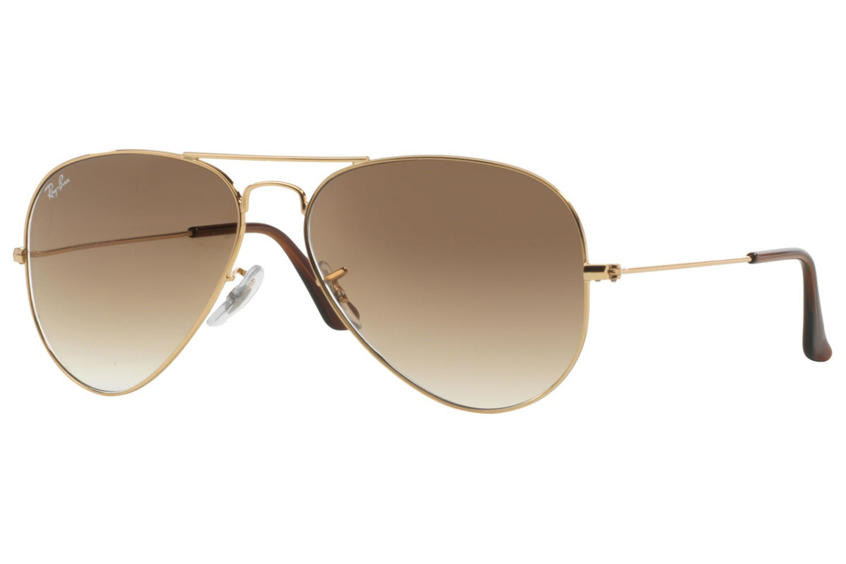 ray ban aviator sunglasses gold
