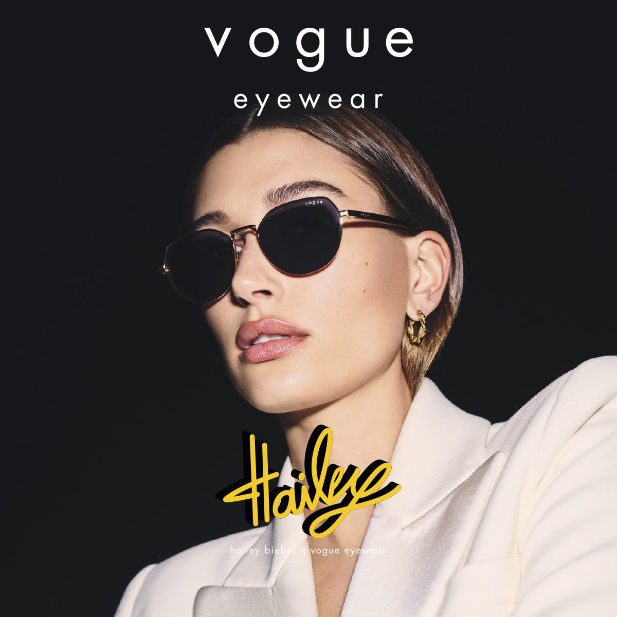 Hailey Bieber: Ochelarii ei preferați și totul despre noua colaborare cu  Vogue Eyewear! | eyerim.ro